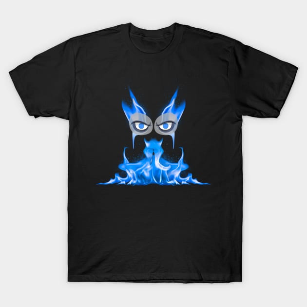 blue fire Stay Away T shirt T-Shirt by Zooha131